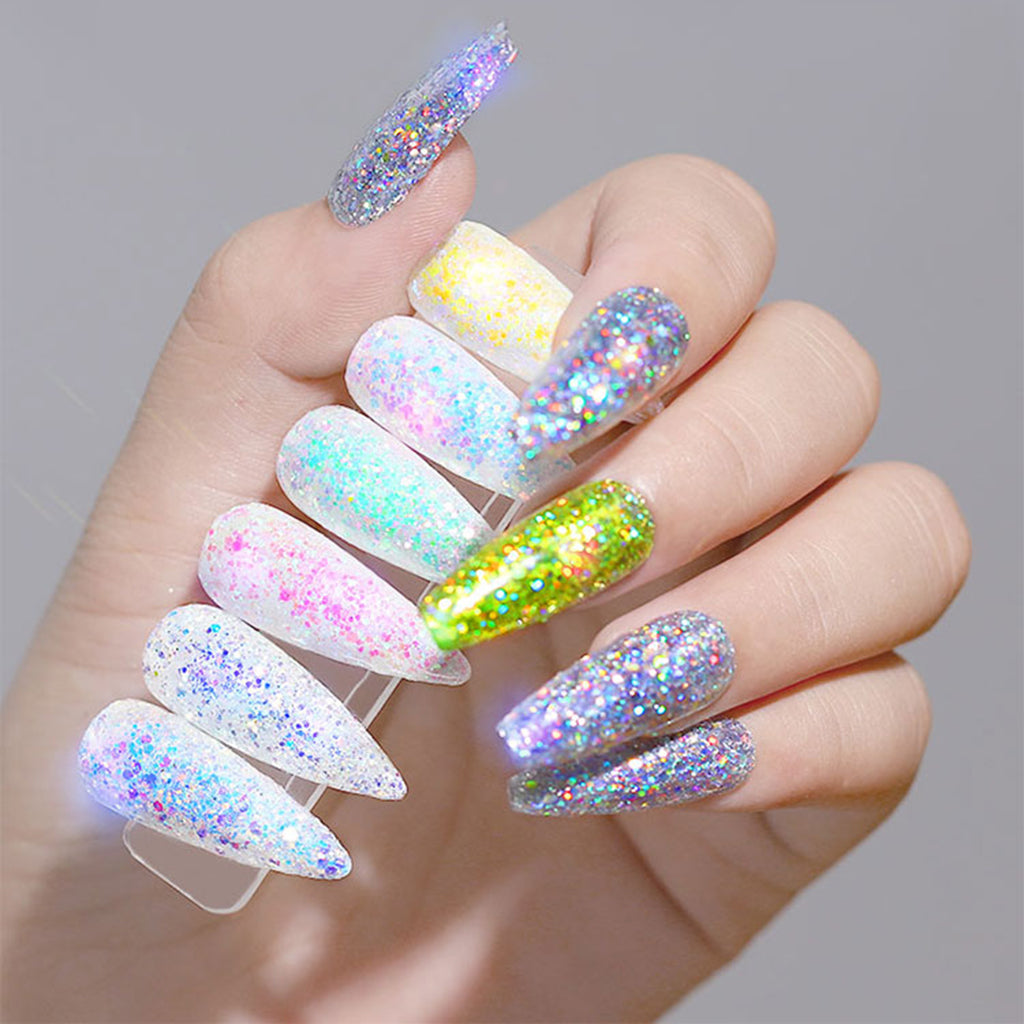 12 Colors Nail Art Glitter Dust Acrylic UV Gel Tips DIY Tools Style-01