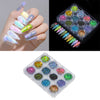 12 Colors Nail Art Glitter Dust Acrylic UV Gel Tips DIY Tools Style-01