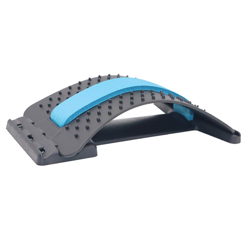 Stretch Equipment Back Massager Stretcher Relieve Lumbar Support Pad Blue