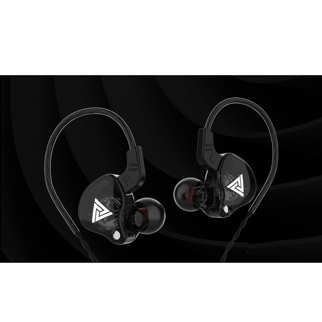 QKZ AK6 In Ear 3.5mm Sport Earphones with Mic  Black