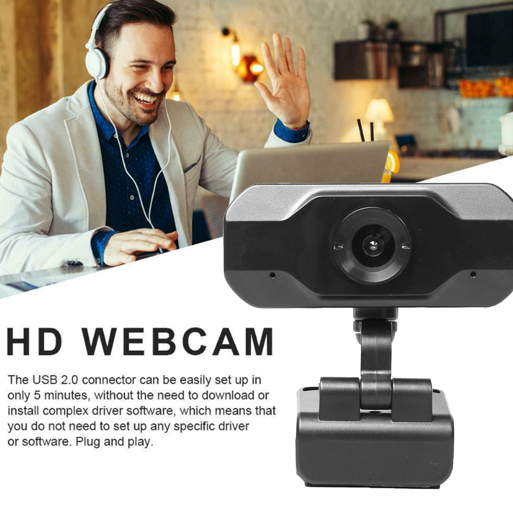 USB2.0 Camera w/ for Computer Laptop Live Broadcast Video Conference Work