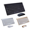 Mini Wireless Keyboard Mouse Set Waterproof 2.4G for Mac PC Laptop Black