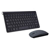 Mini Wireless Keyboard Mouse Set Waterproof 2.4G for Mac PC Laptop Black