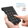 2.4G Numeric Keypad Wireless Keypad Extensions with Mouse for Laptop Desktop Black