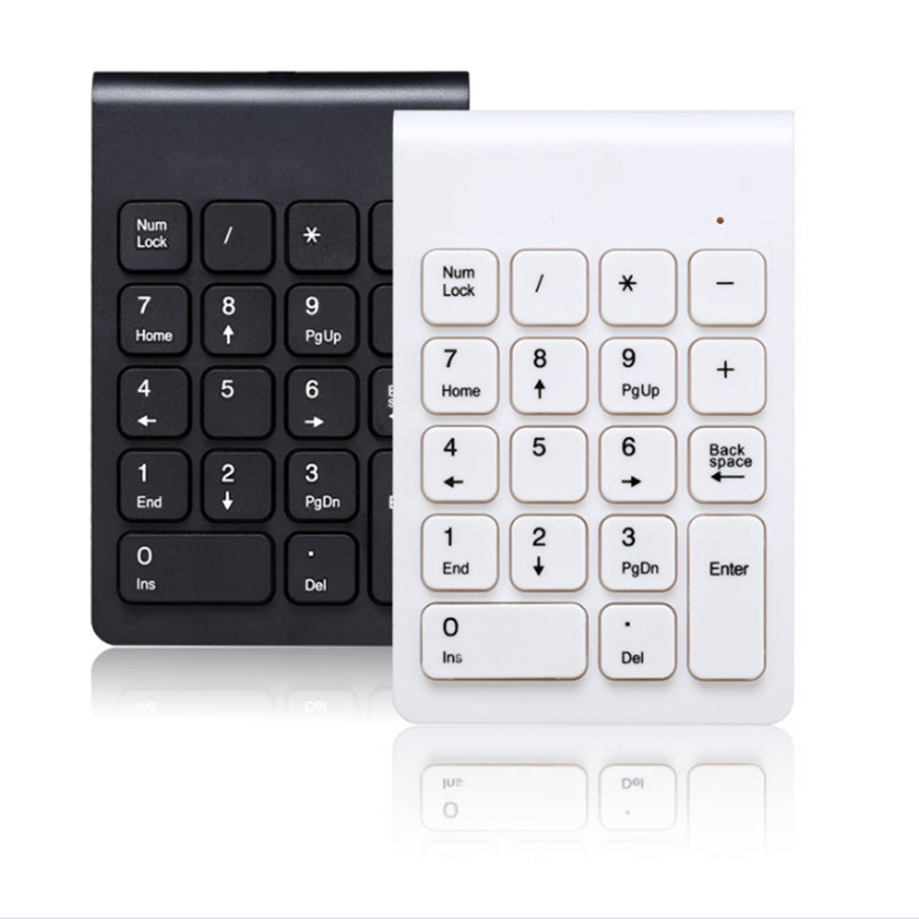 2.4G Numeric Keypad Wireless Keypad Extensions with Mouse for Laptop Desktop Black