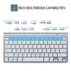 Mini Wireless Keyboard Mouse Set Waterproof 2.4G for Mac PC Laptop Silver