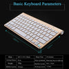 Mini Wireless Keyboard Mouse Set Waterproof 2.4G for Mac PC Laptop Silver