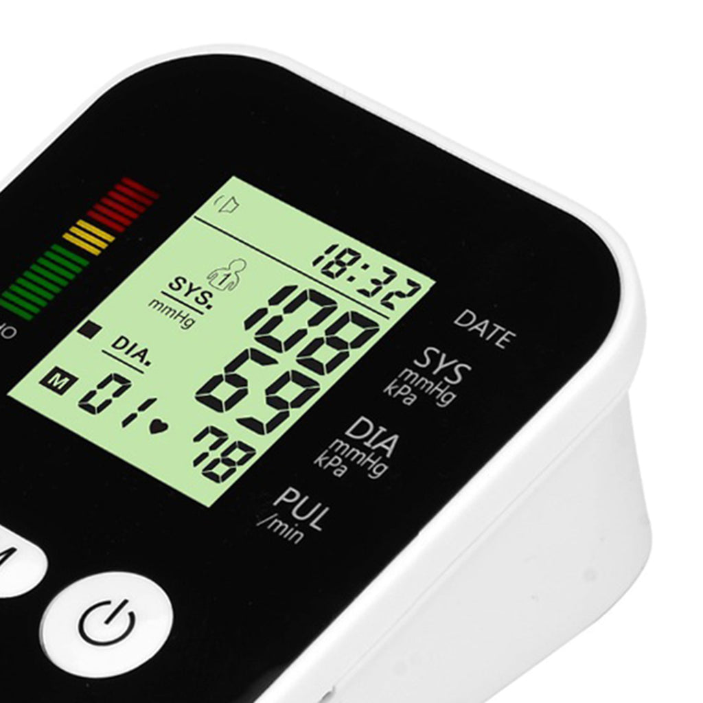 English Style Home Automatic Smart Electronic Pulse Sphygmomanometer Black