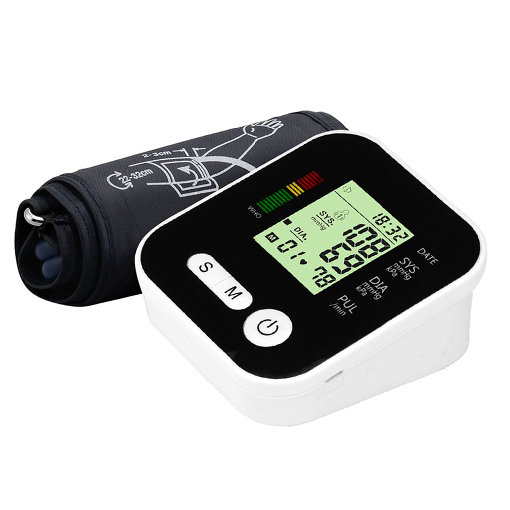 English Style Home Automatic Smart Electronic Pulse Sphygmomanometer Black