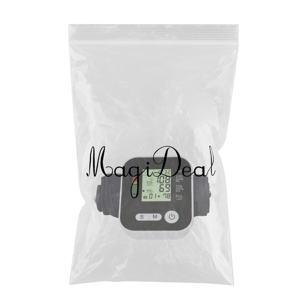 Wrist Blood Pressure Monitor Electronic Sphygmomanometer Digital Black