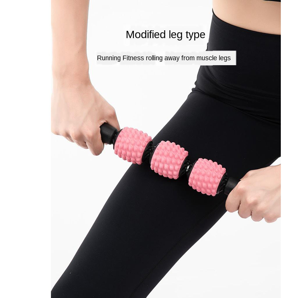 Yoga Muscle Roller Stick Leg Fitness Massage Muscle Stick and Fascia Ball