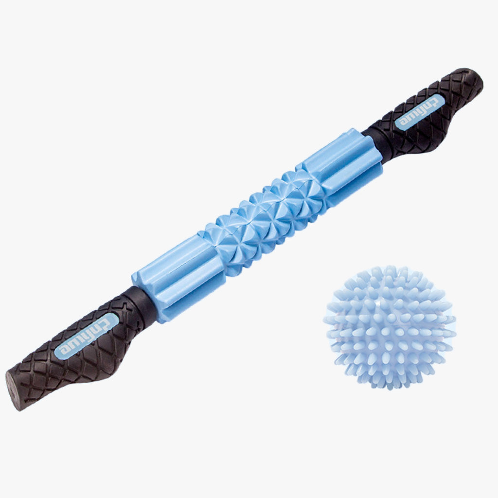 Yoga Muscle Roller Stick Leg Fitness Massage Muscle Stick and Fascia Ball