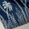 Embroidered Lace Window Voile Sheer Curtain Valance Tiers Blue_90x90cm