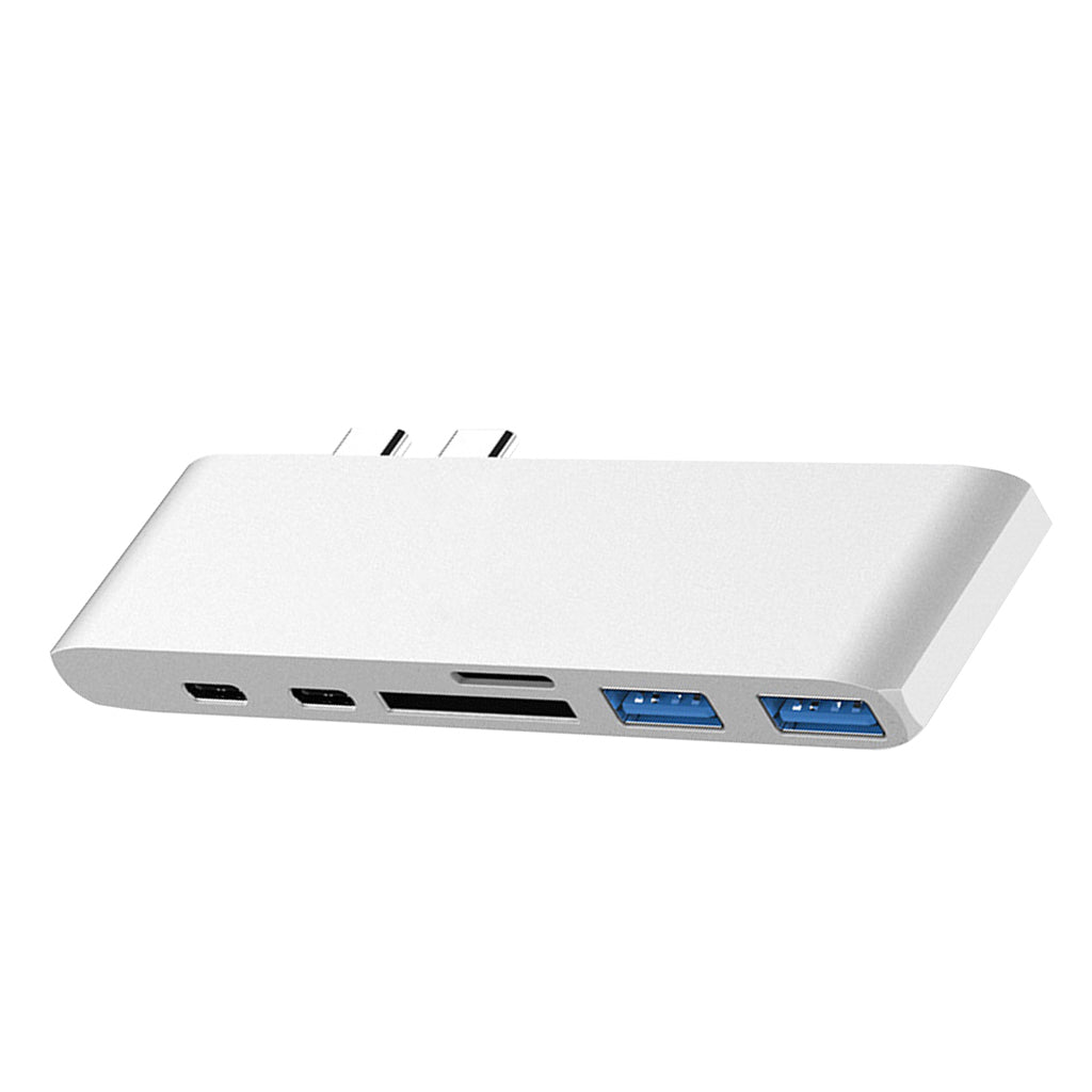 7 In 1 USB Type C Hub USB C & SD/TF Card Reader 2 USB 3.0 Ports HDMI 4K Port