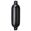 Ribbed Marine Boat Fender Bumper Dock Shield Protection Black G0