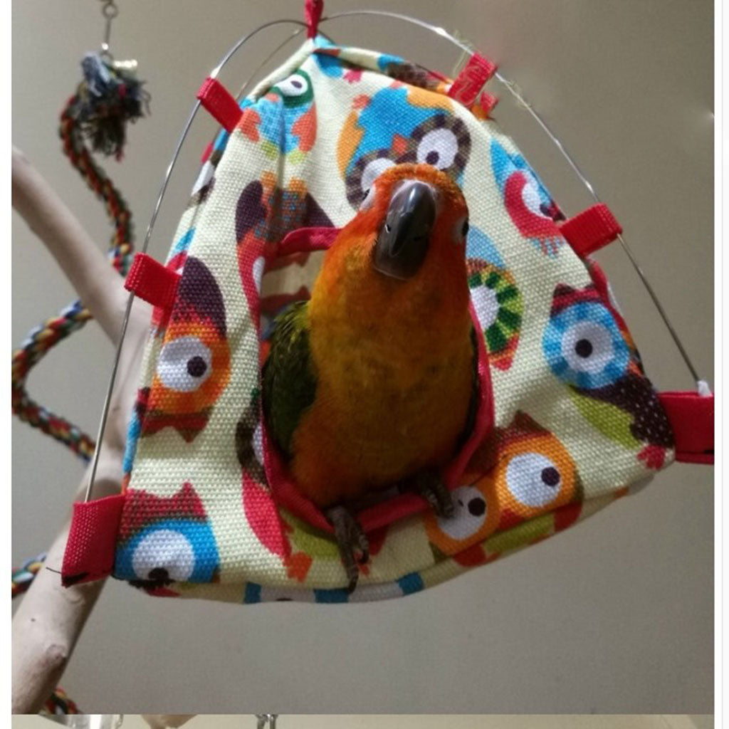 Bird Bed Parrot Sleeping Tent Hut Tent Birdcage Hammock Toy Pet Bed A