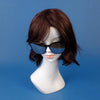 20'' Fiberglass Female Wig Mannequin Hat Hairband Glasses Display Head White