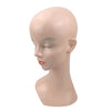 20'' Fiberglass Female Wig Mannequin Hat Hairband Glasses Display Head Skin