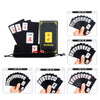 Chinese Mahjong Play Card Game Pokers Set Accessories Use with 2 Dice Black