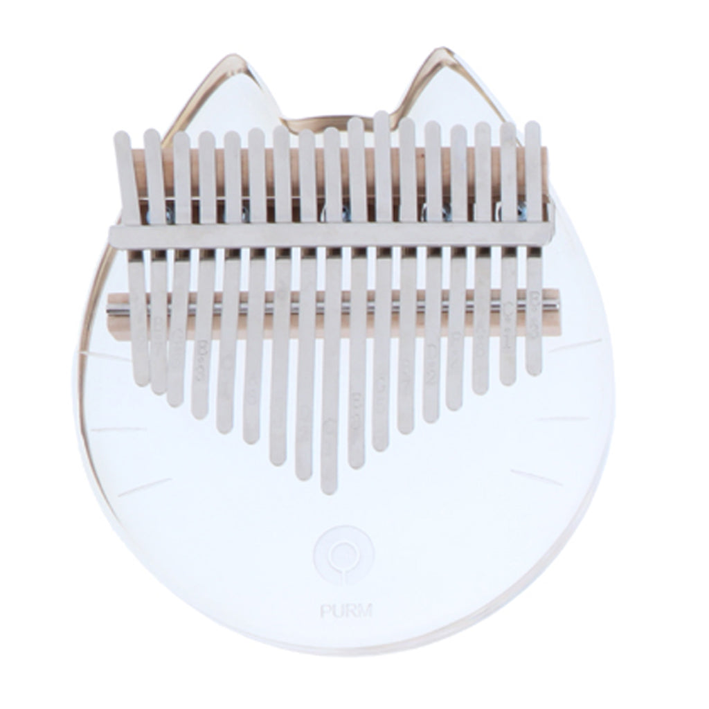 Portable 17 Key Crystal Kalimba Mbira Thumb Piano for Music Lover Cat