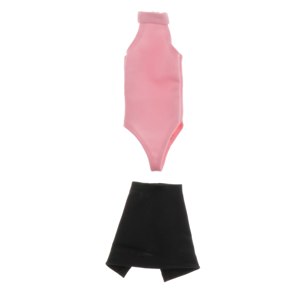 1/6 Female Halter Sleeveless Shirt Mini Skirt for 12'' Action Figures C