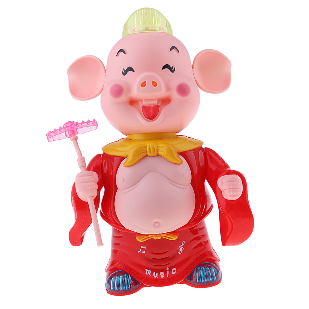 Electric Singing Pigsy Pig Doll Funny Pet for Kids Children Toy Gift Red