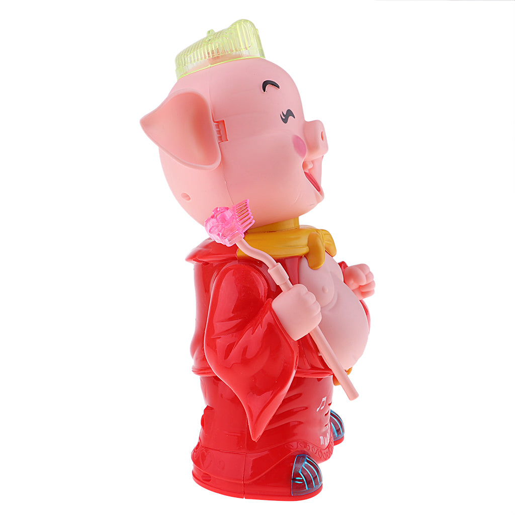 Electric Singing Pigsy Pig Doll Funny Pet for Kids Children Toy Gift Red