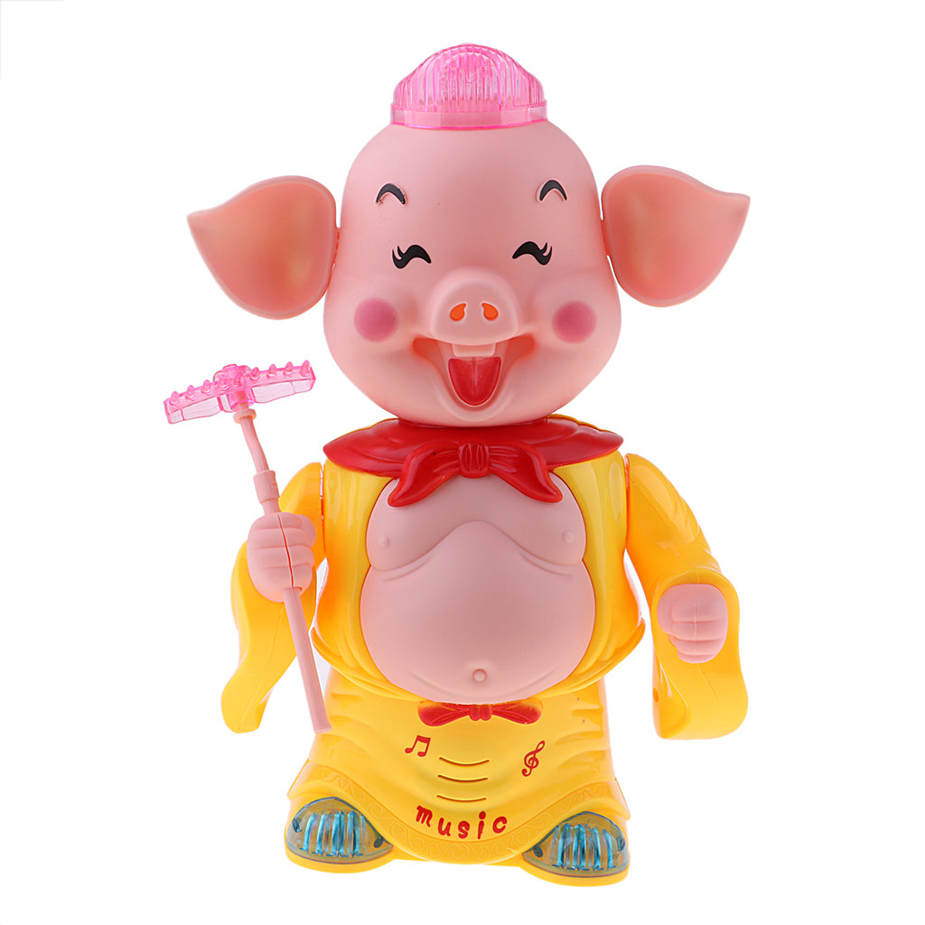 Electric Singing Pigsy Pig Doll Funny Pet for Kids Children Toy Gift Yellow