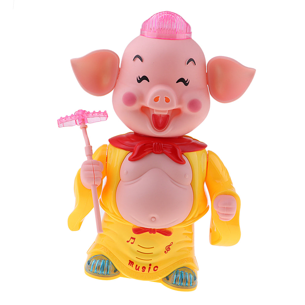 Electric Singing Pigsy Pig Doll Funny Pet for Kids Children Toy Gift Yellow