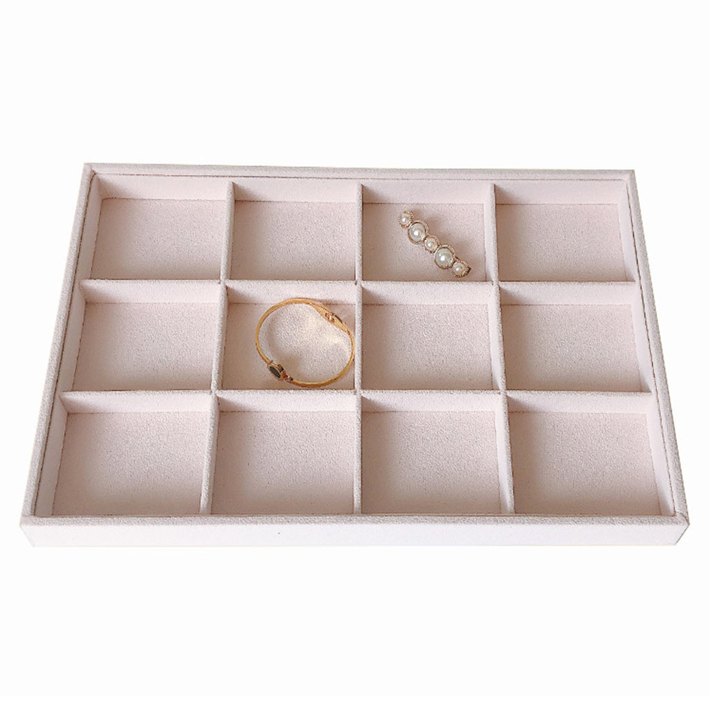 Velvet Stackable Jewelry Display Box Tray Case for Jewellery  C