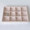 Velvet Stackable Jewelry Display Box Tray Case for Jewellery  C