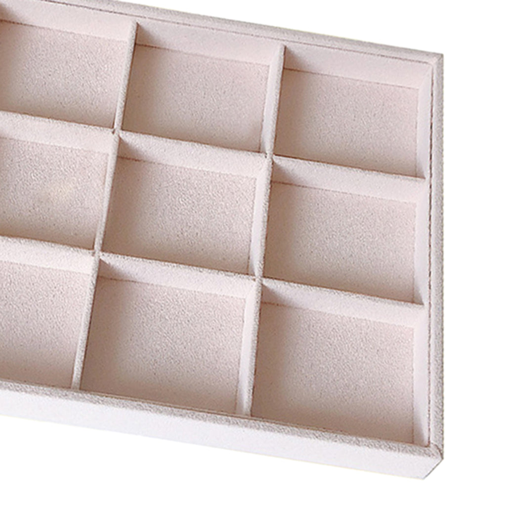 Velvet Stackable Jewelry Display Box Tray Case for Jewellery  C