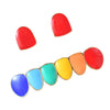 Colorful Glossy Hip Hop Sharp Teeth Grill Hollowen Accessories Gold