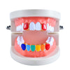 Colorful Glossy Hip Hop Sharp Teeth Grill Hollowen Accessories Gold