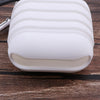 Shockproof Silicone Protective Cover Skin with Keychain for AirPods white