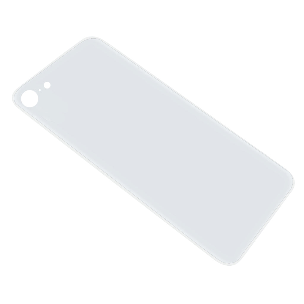 For Apple iPhone 8 Battery Back Cover Rear Glass - With Adhesive white