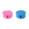 2pieces Earphone Headphone Cable Winder Organizer Cord Wrap Blue and pink