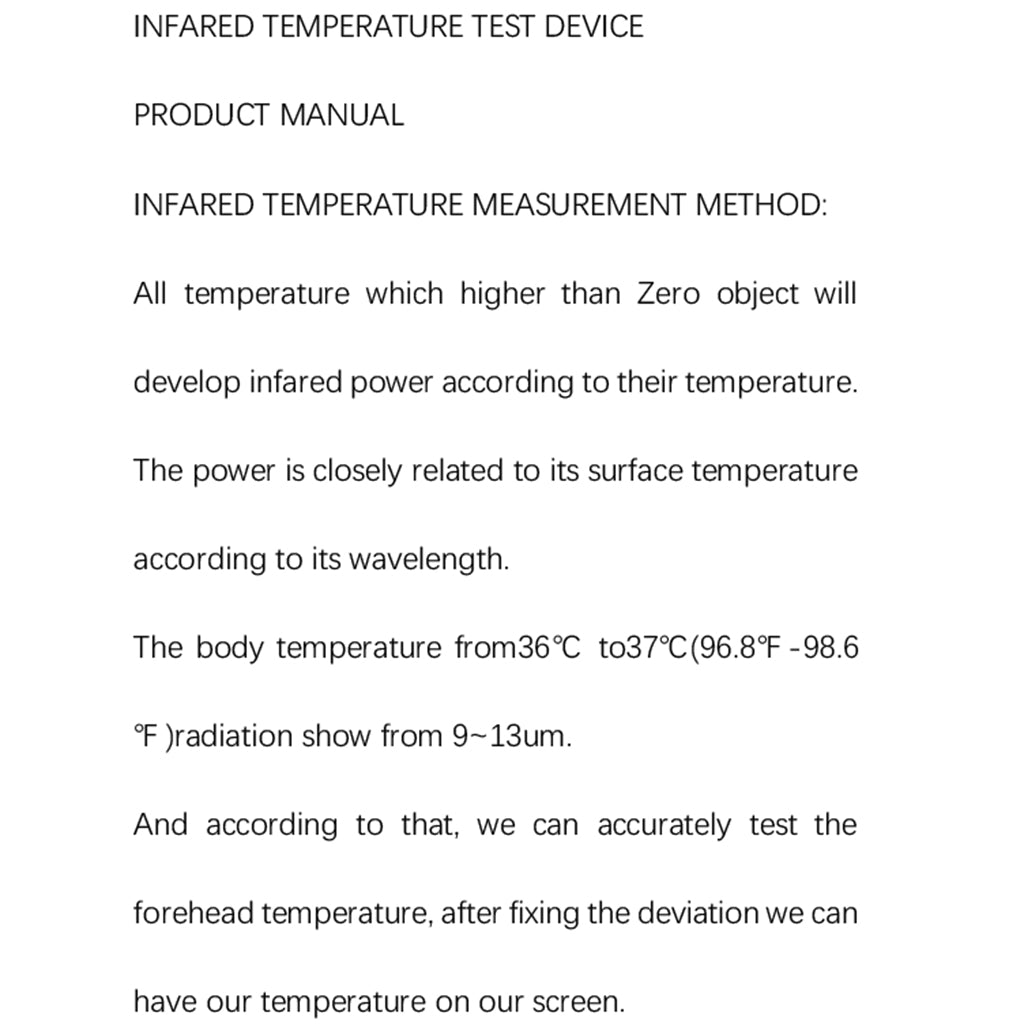 Multifunction No Touch Non Contact Forehead Ear Digital Thermometer -White