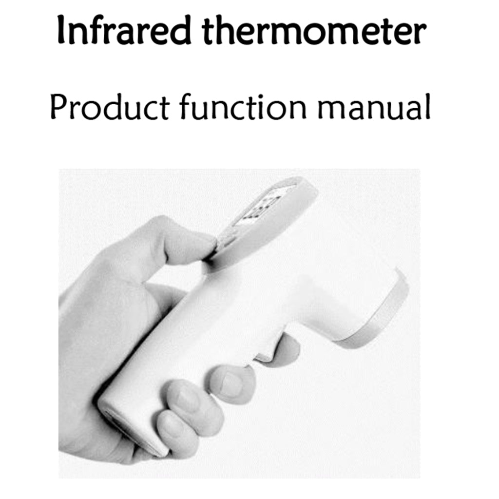 Multifunction No Touch Non Contact Forehead Ear Digital Thermometer -White