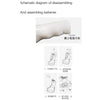 Multifunction No Touch Non Contact Forehead Ear Digital Thermometer -White