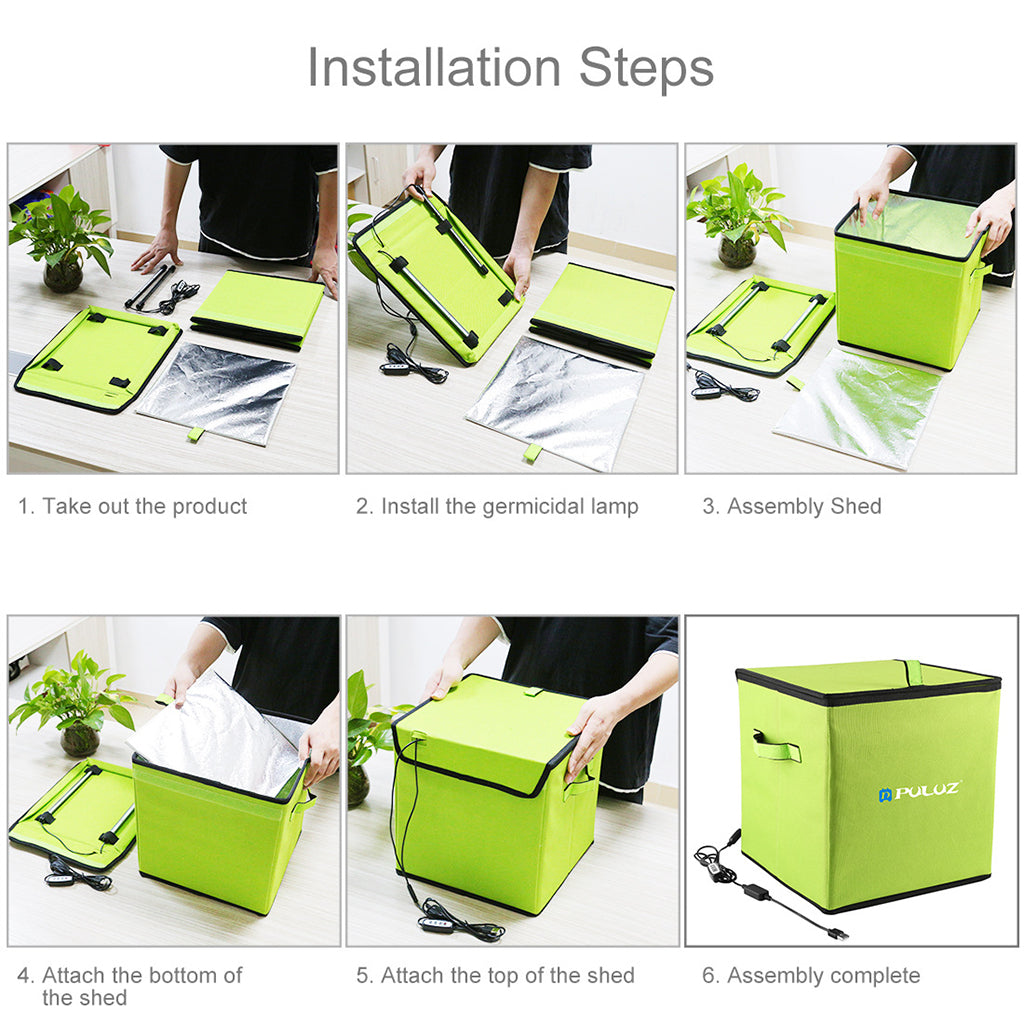 Folding UV Sterilizer Cabinet Box Bag Cleaner Sanitizer for Tableware Phone