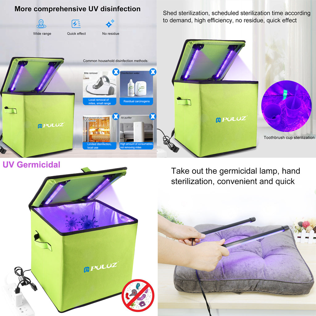 Folding UV Sterilizer Cabinet Box Bag Cleaner Sanitizer for Tableware Phone