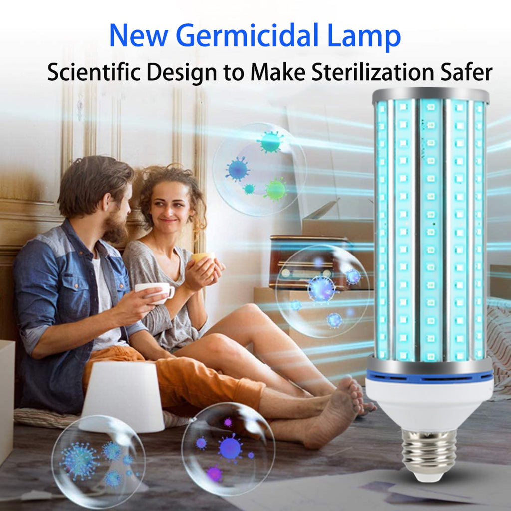 UV 100W Germicidal Lamp E27 Ultraviolet UVC Sterilization Light 85-265V