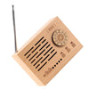 Wooden Music Box Retro Clockwork Radio Desktop Decoration Gift A