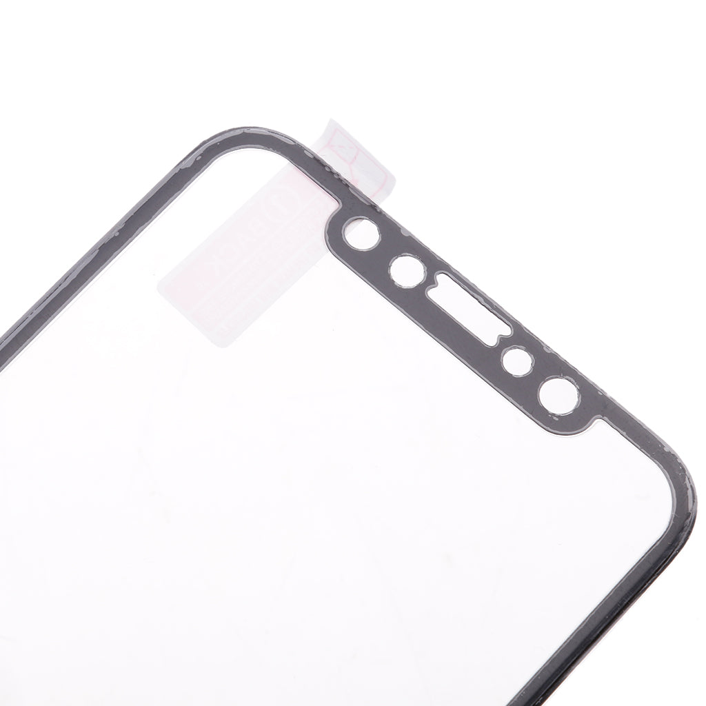 5D Full Curved Tempered Glass Screen Protector for iPhone X(Front+Back) Black