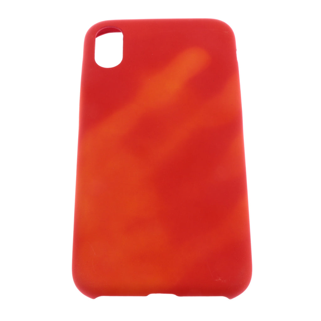 Thermal Sensor Induction Case Cover Skin For iPhone X Red to yellow