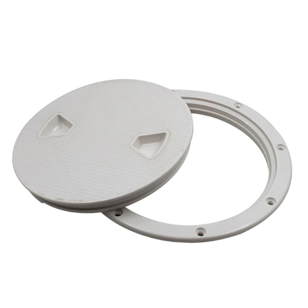 ABS Plastic White Non Slip 8" Deck Inspection Hatch For Yacht Marine Boating