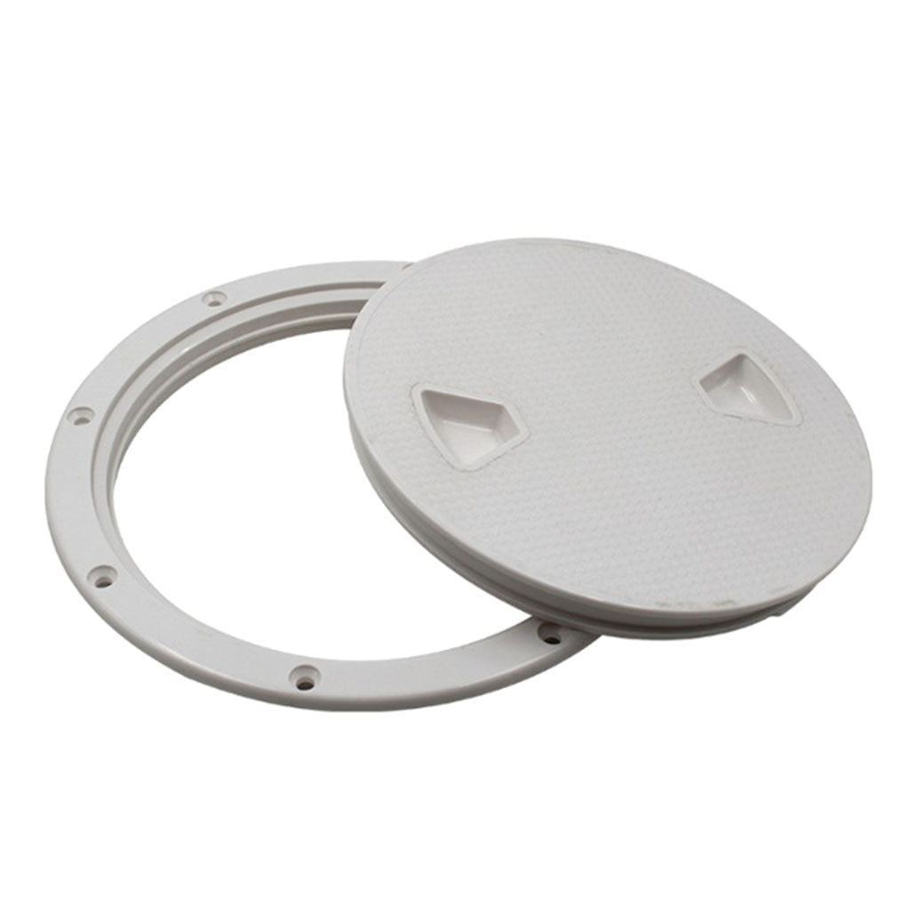 ABS Plastic White Non Slip 8" Deck Inspection Hatch For Yacht Marine Boating