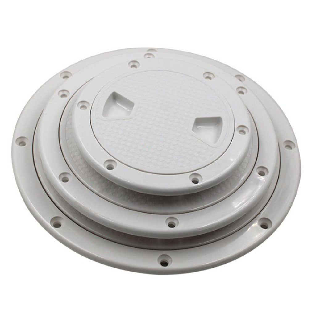 White Non Slip 4" Deck Inspection Access Hatch Cover For Marine Water Tight