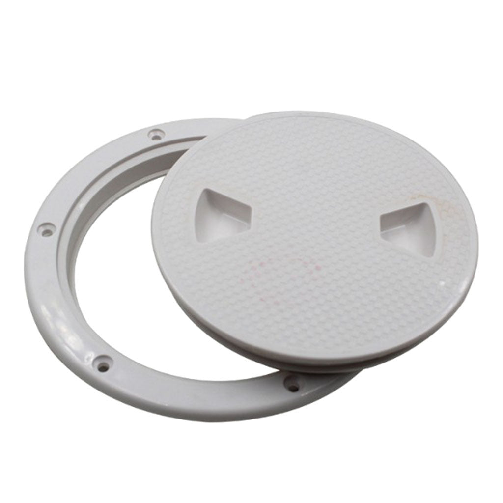 White Non Slip 4" Deck Inspection Access Hatch Cover For Marine Water Tight